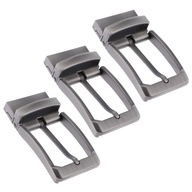 3pack Reversible Alloy Belt Buckle Replacement Rectangular Single Pin