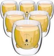 Hrnčeky Termo poháre na nápoje pre deti Medvedík Miovi 6x 250 ml