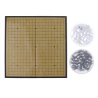 Go Game Set WeiQi Magnetic Pieces Folding 28.5x28.5cm Board Game Kids Gift