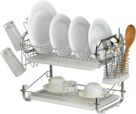 Edényszárító "9'-AE-767T 2 tálca króm.