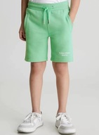 Calvin Klein Jeans Športové kraťasy Stack Logo Zelená veľ. 122-128