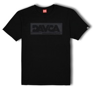 DAVCA Pánske tričko pánske tričko black matt logo L