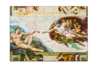 Drevené puzzle A3 Michelangelo Stvorenie Adama