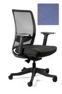 Krzesło Biurowe ANGGUN M Czarne Niebieskie Unique Obrotowe Ergonomiczne