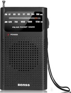 Prenosné rádio Benss AM FM reproduktor alebo slúchadlá