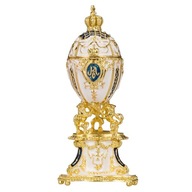 Vajíčko Faberge, Kráľovské Dánske, truhlica, 9 cm
