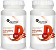 2x ALINESS VITAMIN D3 FORTE OIL 4000 240 kapsúl