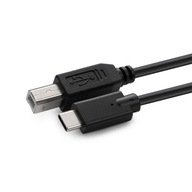 Microconnect USB3.1C2B1 kabel USB 1 m USB 2.0 USB C USB B Czarny