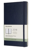 Veľký týždenný zápisník Moleskine Sapphire Blue