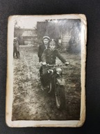 Stary Motocykl Żołnierz Wojsko Wczesne LWP