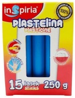 Plastelina niebieska 15 lasek 250g