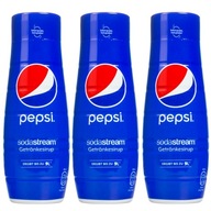 3× Sirup do výrobníku sódy SodaStream Pepsi 440 ml