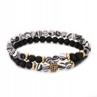 NÁRAMOK SADA 2V1 KAMEŇ ACHÁT ŠTÝL DARČEK