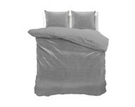 200x220 FASHION sivá kpl posteľná bielizeň lisovaná zamatom