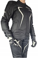 RIDA FLEX LADY Moto bunda Textilná mestská motorka čierno-biela r.M