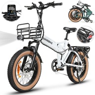 Składany rower elektryczny Samebike 1000W 15Ah 50km/h 130km 20*4,0" Fatbike