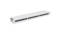 Patch panel kompletny 19 cali 24x RJ45 S/FTP kat.6 1U szary DN-91624S