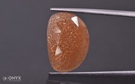 Slnečný kameň fazetovaný nepravidelný 18x13 mm