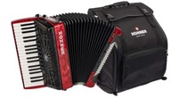 HOHNER BRAVO III 80 CZERWONY AKORDEON