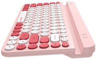 A4-TECH FBK30 cicha klawiatura bezprzewodowa Fstyler USB Bluetooth różowa