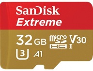 Karta SanDisk microSDHC Extreme 32GB U3 V30 UHS-I