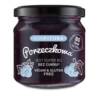 Konfitura porzeczkowa bez cukru naturalna czarna porzeczka Devaldano 190 g