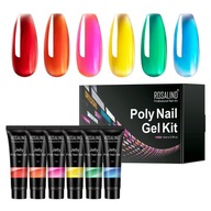 Rosalind FLEXY GEL POLY AKRYLOŽEL SADA 6PC 15ML