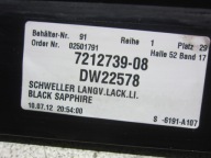 BMW F02 LONG threshold left moulding threshold 475 BLACK SAPPHIRE black MPAKIET