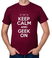 koszulka KEEP CALM AND GEEK ON prezent