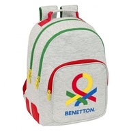 Školský batoh Benetton Pop Sivý (32 x 42 x 15 cm)