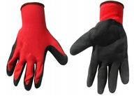 Pracovné rukavice latex červeno-čierne 7