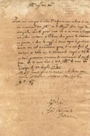 List Biskup Andrzej SZOŁDRSKI Poznań 1641