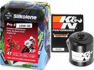 Olej Silkolene PRO 4 XP 10W-30 4L + Filtr Oleju K&N HONDA CB 500 X XA 2022
