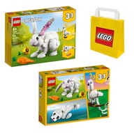 LEGO Creator 3w1 31133 - Biely králik | Darčeková taška