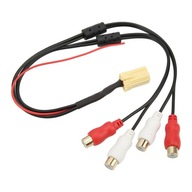 Kabel 4RCA MINI ISO 6Pin linia audio Bluetooth zamiennik dla Peugeota dla