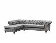 Narożnik Chesterfield Long szary Torre