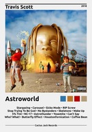 Travis Scott Astroworld Plagát Bez Rámu obrázok s albumom Darček