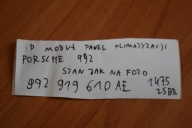 PANEL klimatizaci PORSCHE 992 1