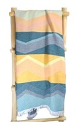 Plážový uterák 90x180 Prázdninová farba so strapcami