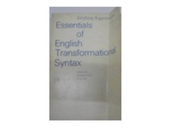 Essentials of English Trasformational Syntax -