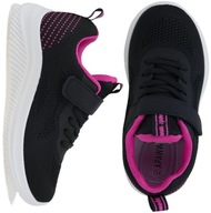 ADIDASY DZIEWCZĘCE BUTY DZIECIĘCE SPORTOWE TRAMPKI CZARNE SIATKA R. 33