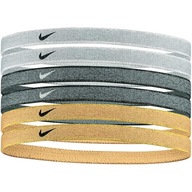 Čelenky Nike Headbands 6 ks strieborno-zlato-čierne N1002008097OS