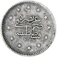 Moneta, Turcja, Muhammad V, Kurush, AH 1327 / 1909