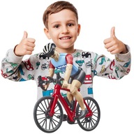 Cyklistická hračkárska figúrka pre dieťa Zaujímavá hračka BICYKEL SET Mega