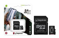 Čítačka pamäťových kariet Kingston Pamäťová Karta KINGSTON MicroSD 100MB/s 64GB Canvas