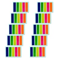 Farebné Indexovacie záložky 45x12mm 5x25ks x10