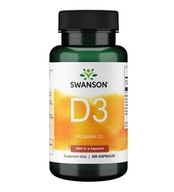 Vitamín D3 2000 IU cholekalciferol 250kap Swanson