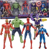 AVENGERS DUŻY ZESTAW FIGURKI TANOS SPIDERMAN HULK IRON FIGURKA DUŻA 5w1