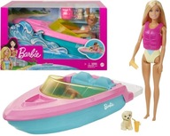 BARBIE MOTORÓWKA ŁÓDKA Z LALKĄ GRG30