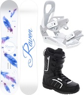 Zestaw Snowboard RAVEN Mia White 153cm + buty Target + wiązania S230